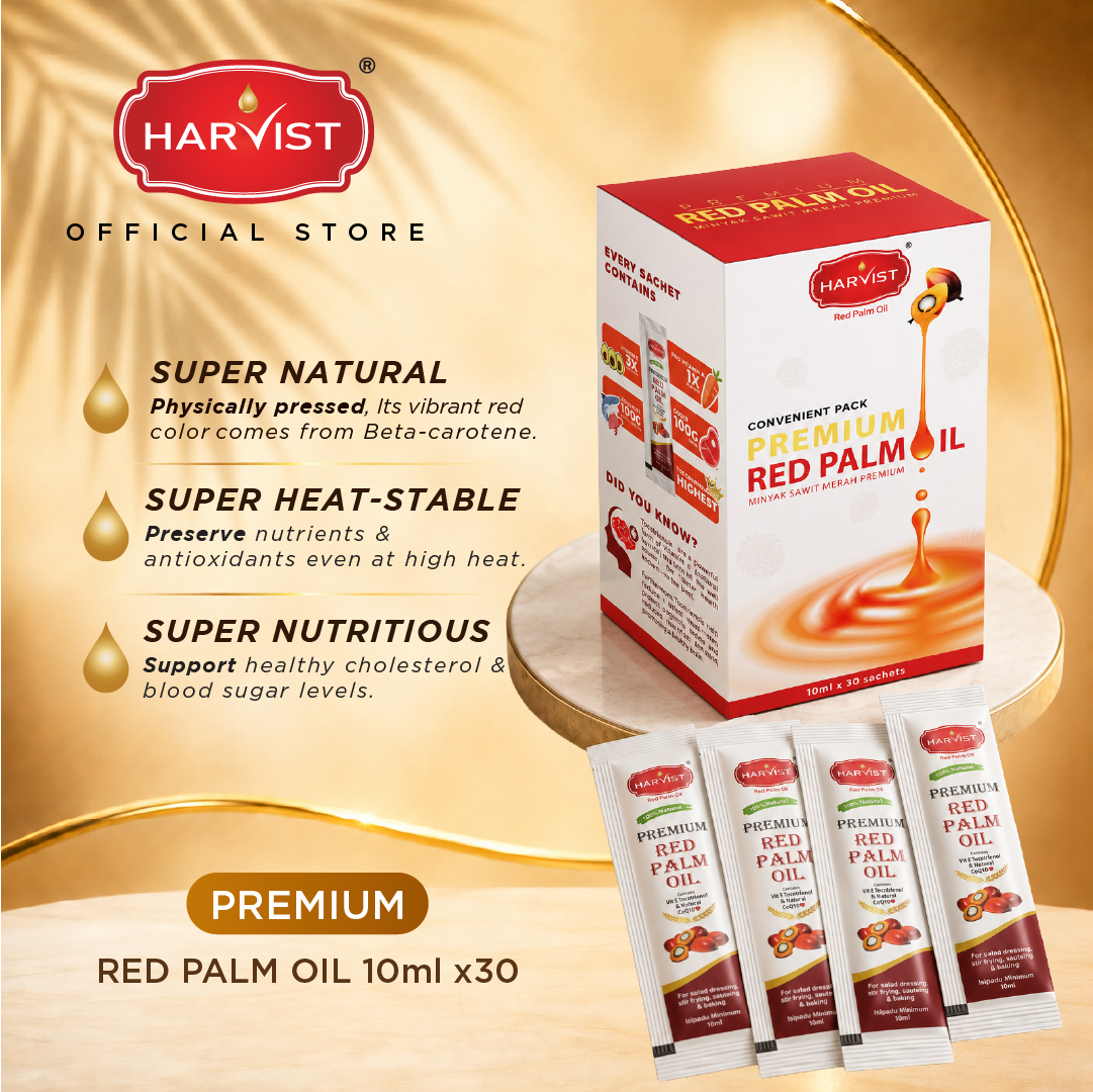 Harvist Premium Red Palm Oil Convenient Pack 30x10ml