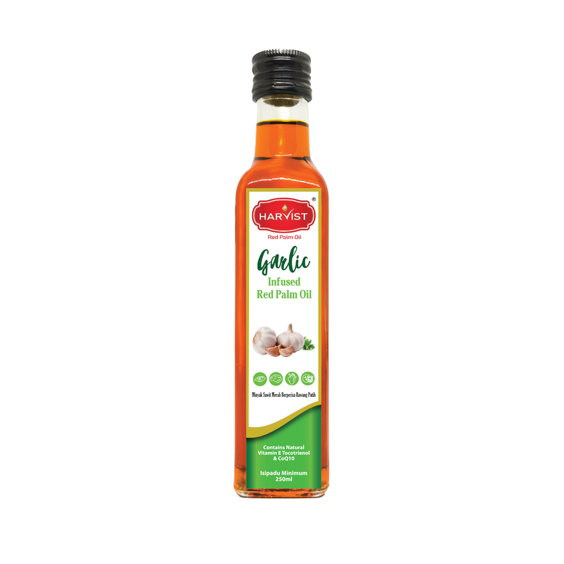 Harvist Infused Garlic Red Palm Oil 250ml