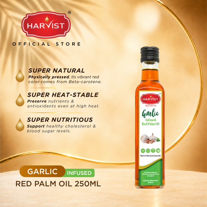 Harvist Infused Garlic Red Palm Oil 250ml